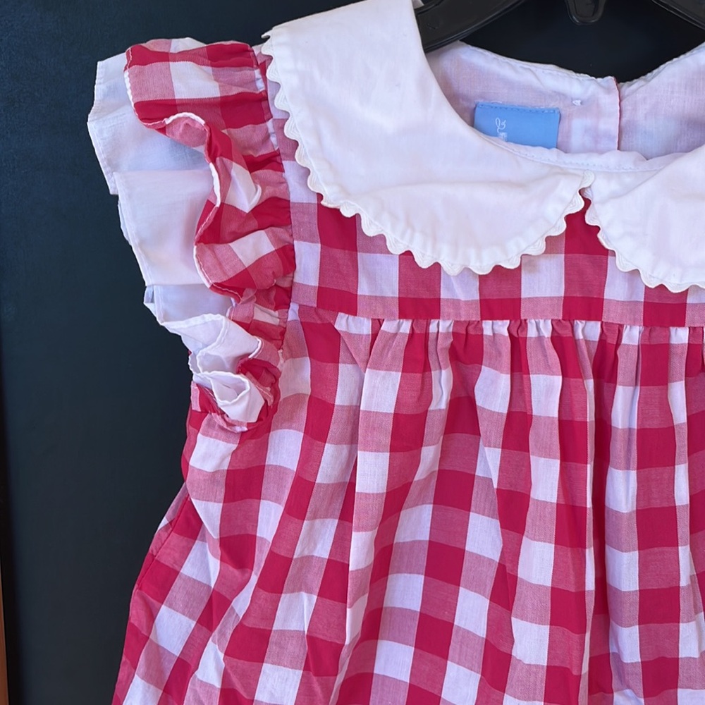 Pink gingham blouse - Picture 2 of 4